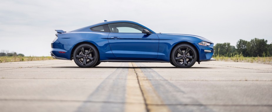 A Ford Mustang EcoBoost manual is a fast, fun coupe.