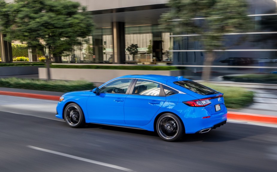 The Honda Civic Hatchback, like the Corolla Hatchback, is one of the safest cheap hatchbacks on the market.