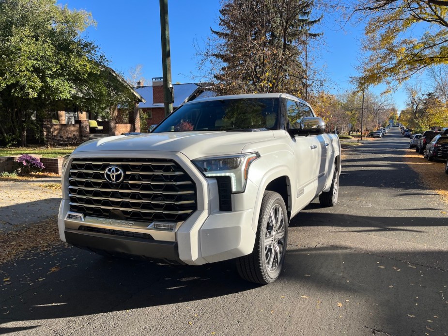 2022 Toyota Tundra front corner angle