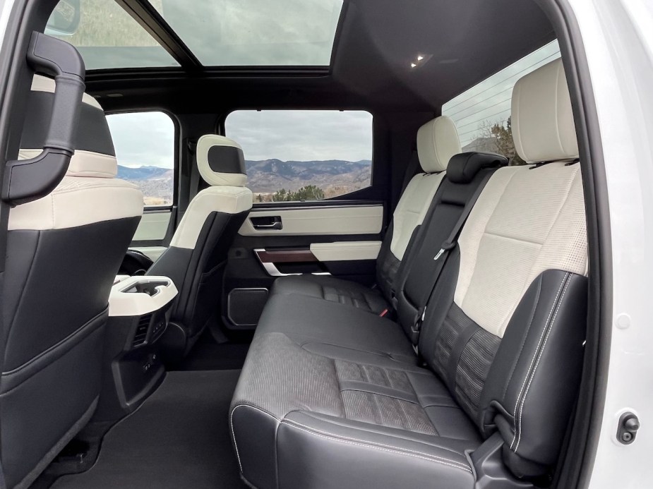 2022 Toyota Tundra Capstone rear seat