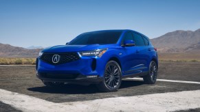 2022 ACura RDX in blue parked