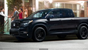 A 2023 Honda Ridgeline Black Edition parked outside, is it worth it?