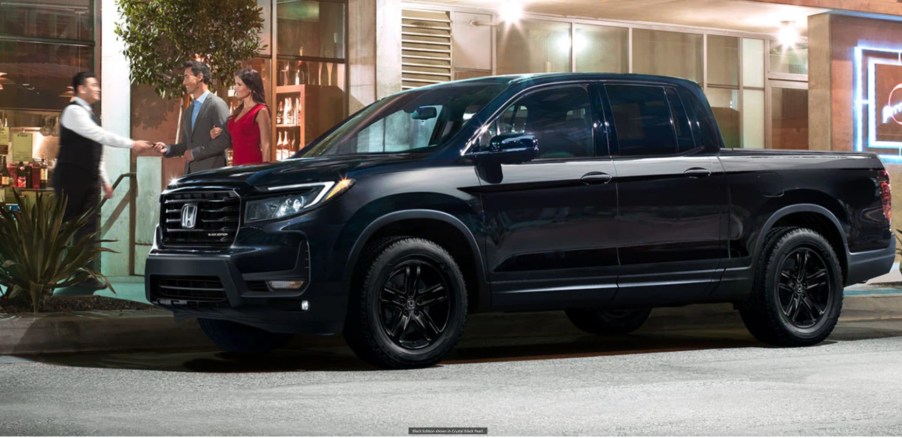 A 2023 Honda Ridgeline Black Edition parked outside, is it worth it?