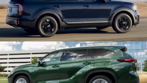 The 2023 Kia Telluride and the 2023 Toyota Highlander