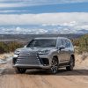 2023 Lexus in silver ona dirt road