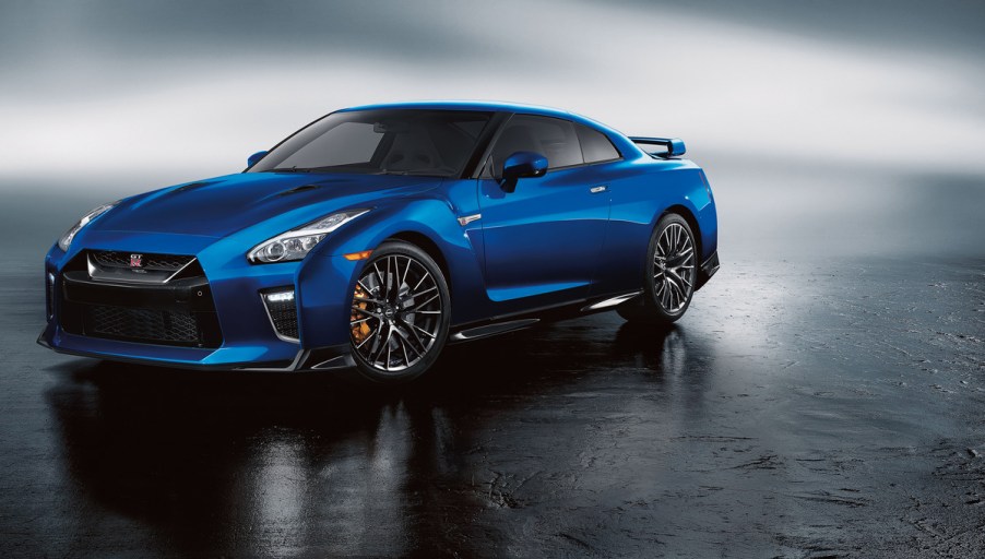 2023 Nissan GT-R in blue