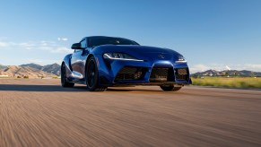 The Toyota GR Supra 3.0 is a fast, light, track-ready sports car alternative to the GT350.