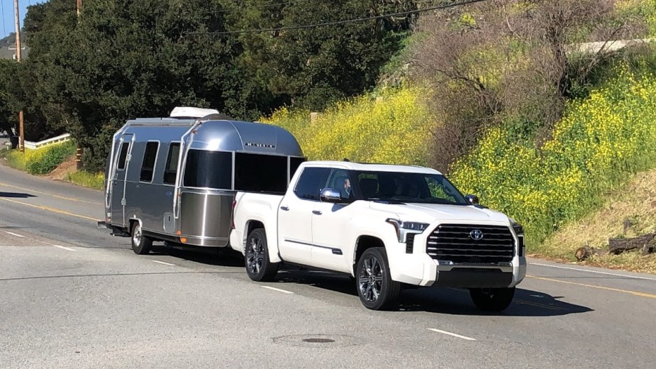 2023 Tundra Capstone Towing a Trailer, it's actually better cheaper.