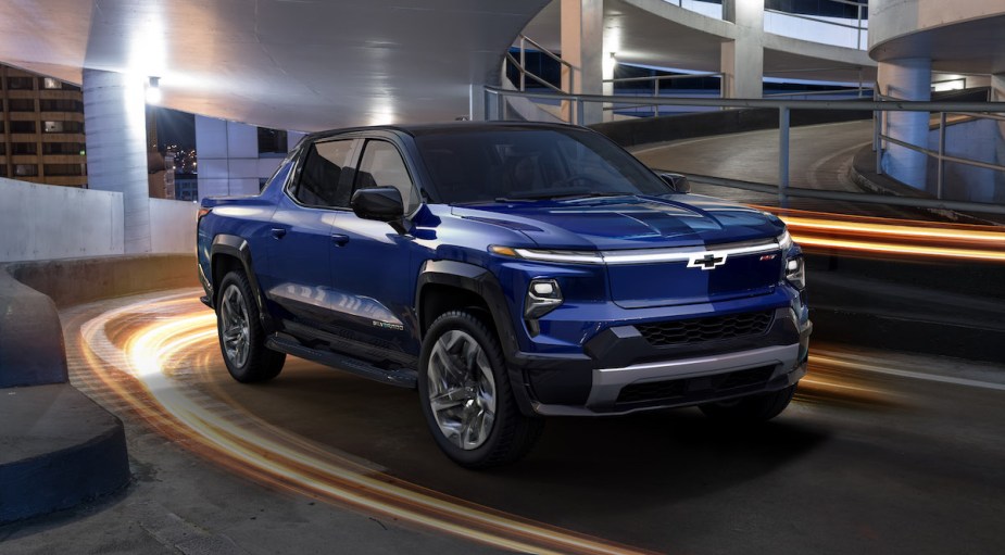 A 2024 Chevrolet Silverado EV as a trade from hybrids to EV begins. 