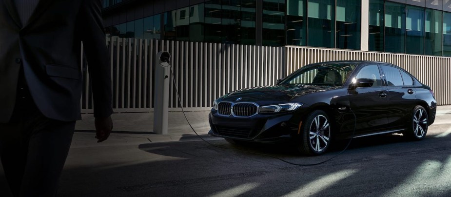 An exterior shot of the 2023 BMW 330e