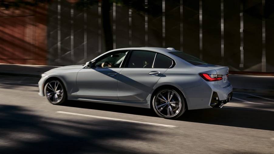 A side shot of the 2023 BMW 330e