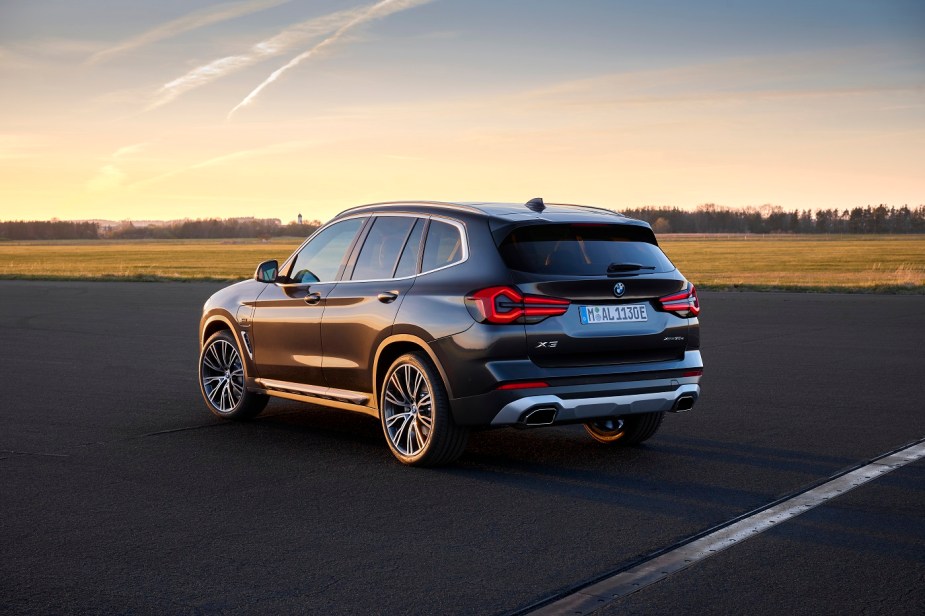 2022 BMW X3 parked on a large lot