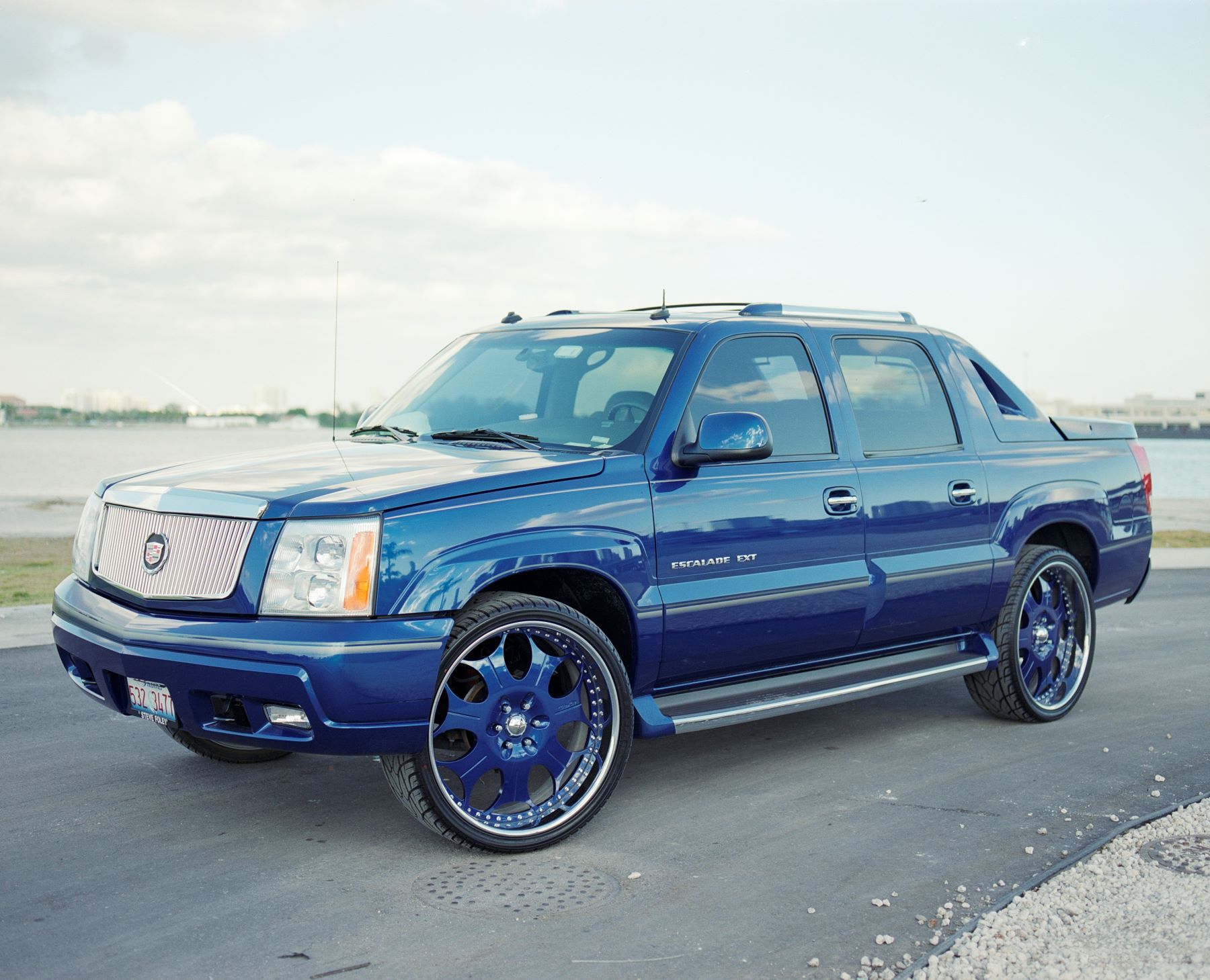 NBA star Dwyane Wade's customized Cadillac Escalade EXT luxury full-size pickup truck model