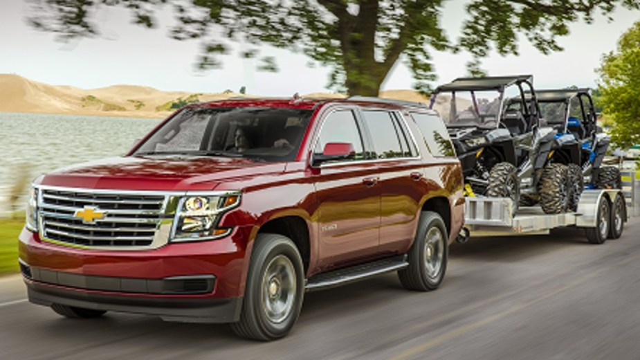 Chevy Tahoe Towing a trailer