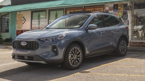 A gray 2023 Ford Escape small SUV is parked.