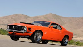 The Ford Mustang Boss 429 is a larger-than-life muscle car.