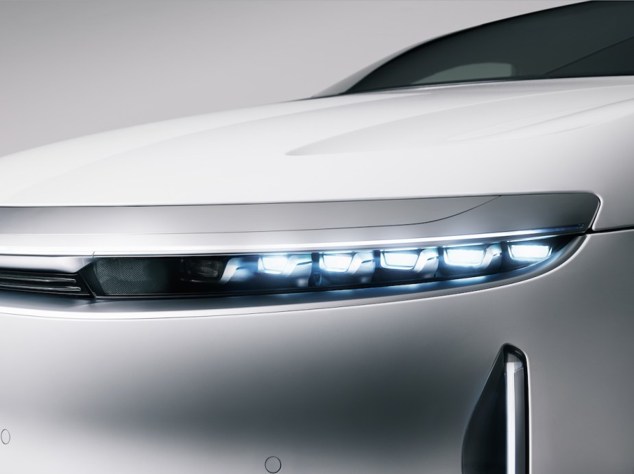 The Lucid Air headlights.