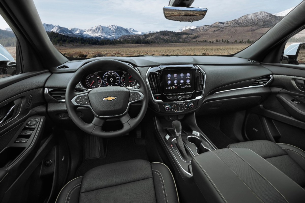 2022 Traverse interior in black