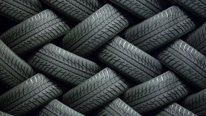 Tires of old age need to replaced with newer tires.