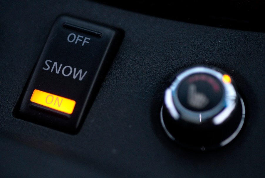 A snow mode, like AWD and heated seats, is a great car feature for winter comfort.