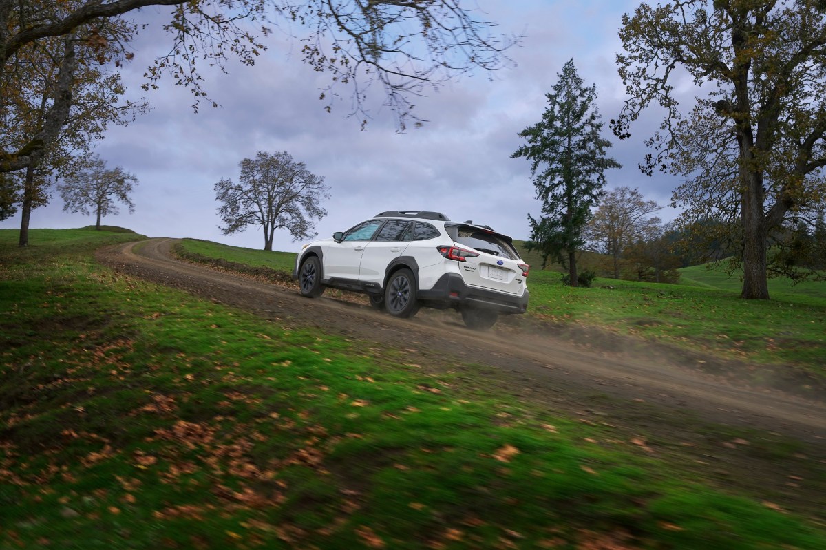 The Subaru Outback, like the BMW X2, is an AWD-equipped option for snow driving.