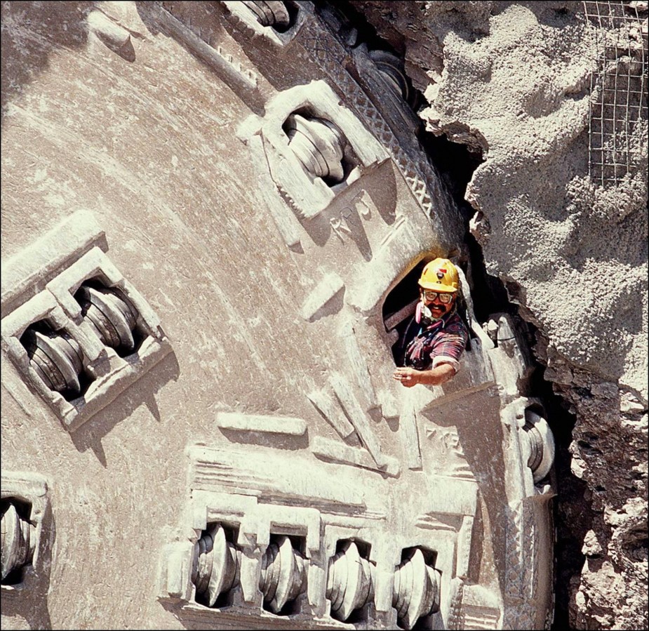 The Boring Company used giant drill bits to construct the Vegas Loop under LVCC. 