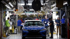 Toyota factory in Georgetown, KY production line.