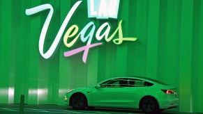 The LVCC Vegas Loop, or the "Tesla Loop," is an underground Tesla highway.