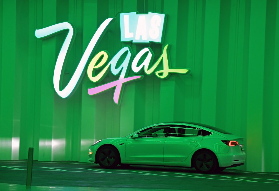 The LVCC Vegas Loop, or the "Tesla Loop," is an underground Tesla highway. 