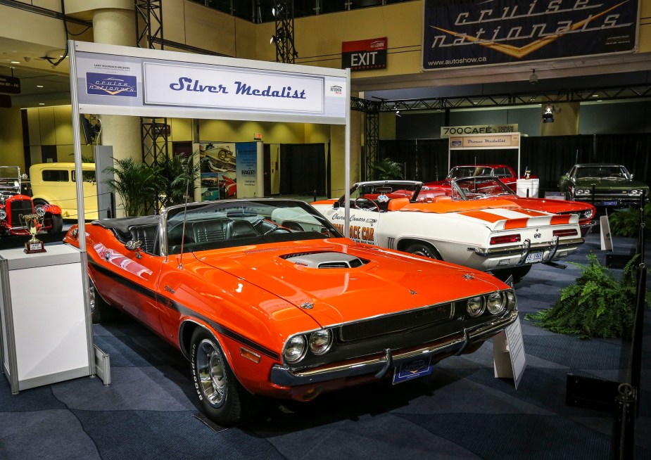 The 1970 Dodge Hemi Challenger Convertible is a rare machine. 