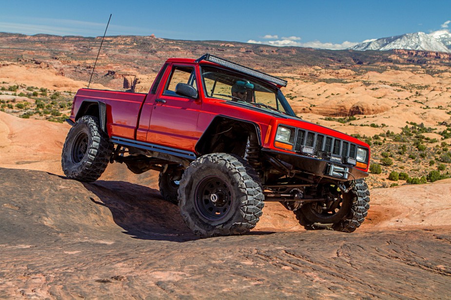 1986 Jeep Comanche off-roading