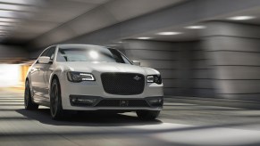 The 2023 Chrysler 300C, like this white example, is a fast, capable special edition.