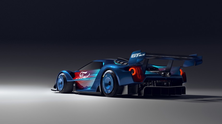 The new Ford GT Mk IV, or Mk 4, is a track-only supercar. 