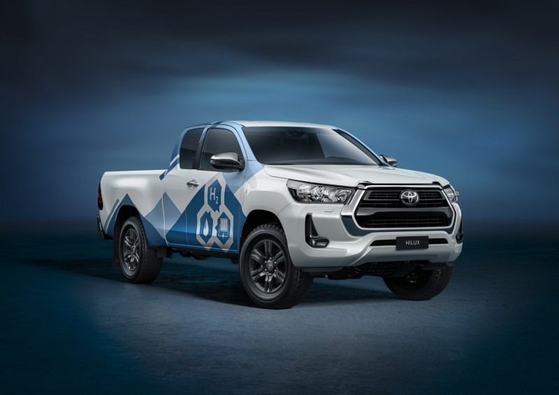 Hydrogen-powered Toyota Hilux