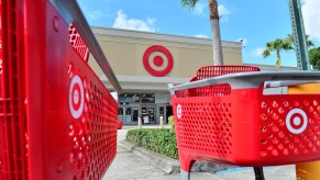 A target store where you can charge an electric car.