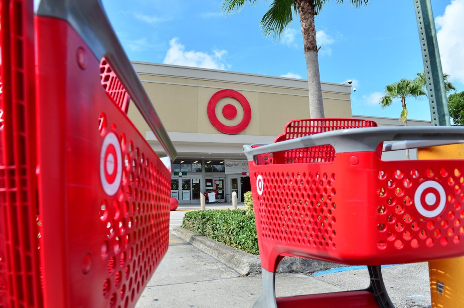 A target store where you can charge an electric car. 