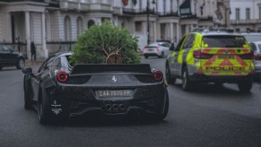 The Ferrari 458 Liberty Walk on the streets on London, England.