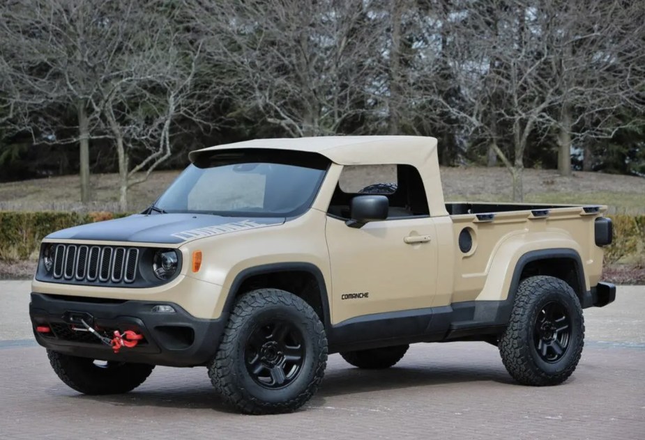 Jeep Comanche Concept, the Jeep truck based on the Jeep Renegade