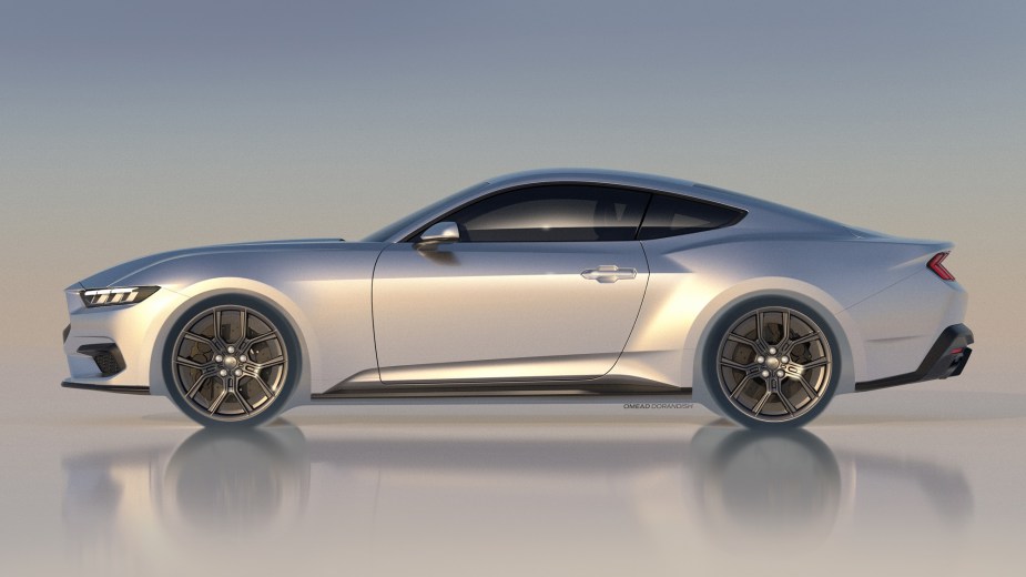 A new Ford Mustang EcoBoost like this silver concept deserves a strong car name. 