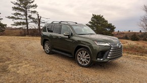 A 2022 Lexus LX600 Ultra Luxury sits in western Kansas.