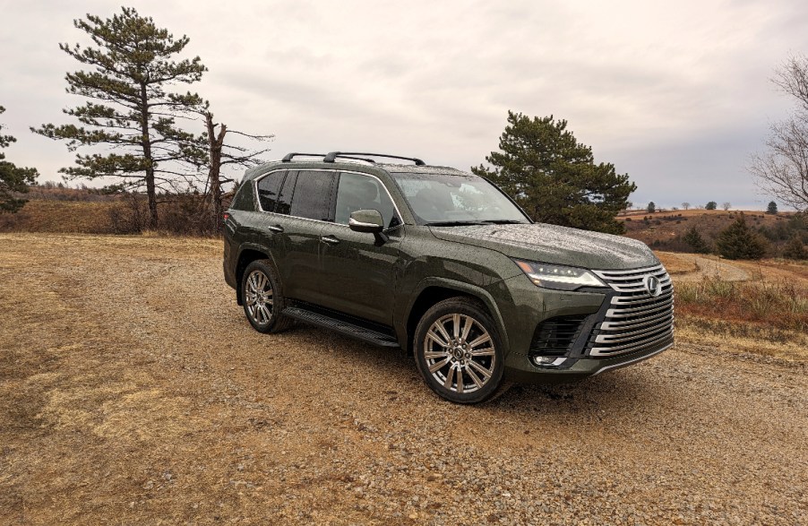 A 2022 Lexus LX600 Ultra Luxury sits in western Kansas.