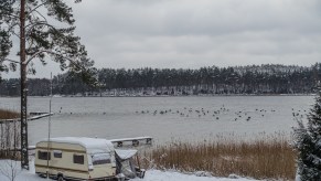 People camping in an RV maybe in need of an electric heater for an RV.