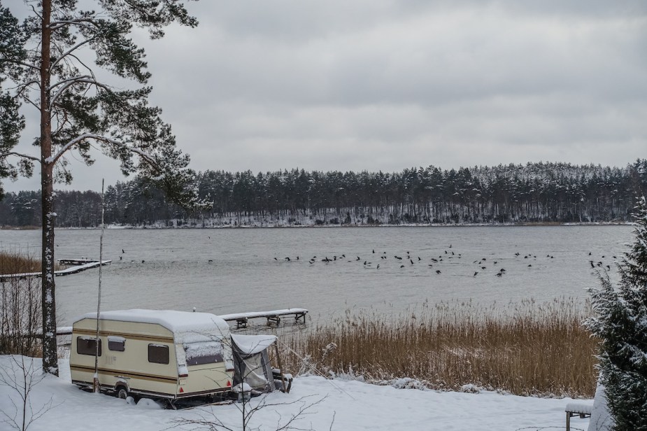 People camping in an RV maybe in need of an electric heater for an RV.