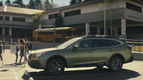 2022 Subaru Outback with space behind the backseat.