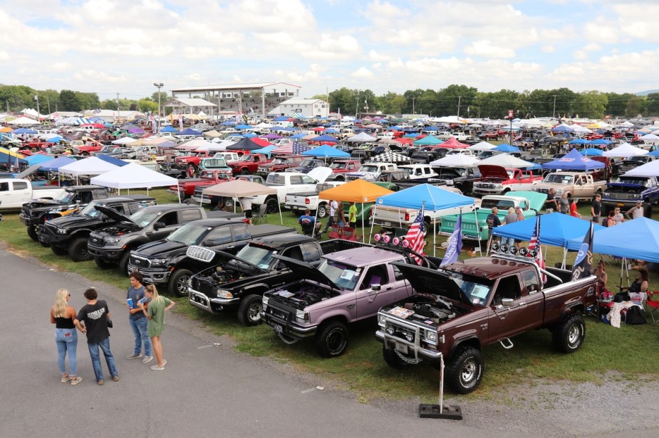 Show trucks at the Carlisle Truck Nationals