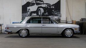 A Mercedes-Benz 300SEL car is a luxury Mercedes build with muscle car credentials waiting to happen.