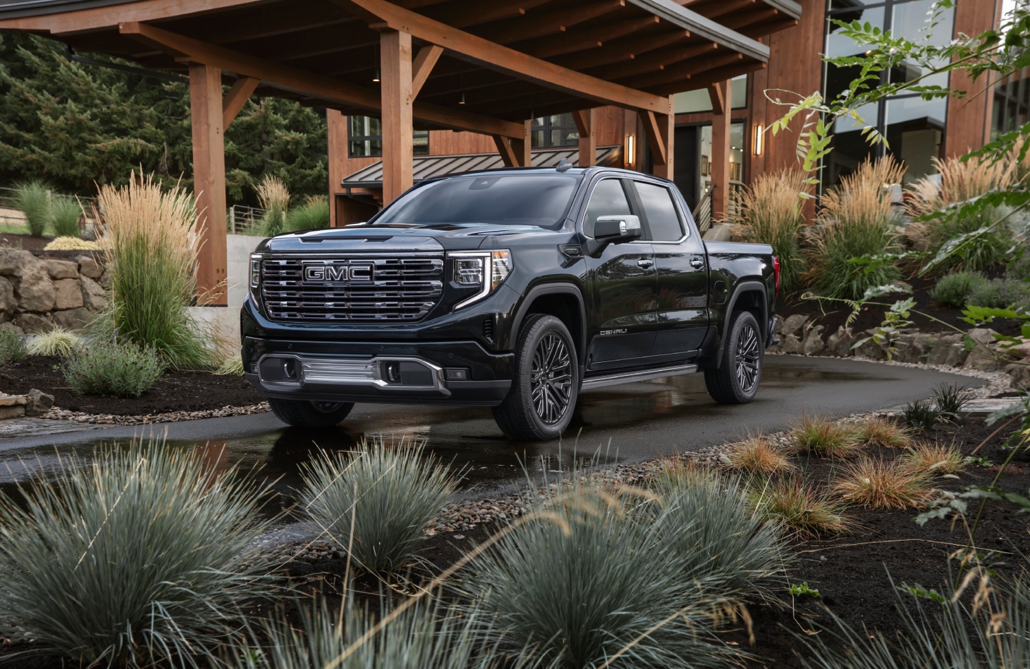 Luxury pickup trucks include this 2022 GMC Sierra Denali Ultimate