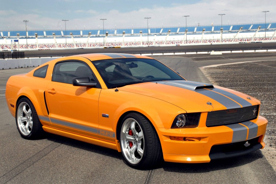 The 2008 Ford Mustang Shelby GT, like the Bullitt, is a special edition Mustang from the 2008 model year.