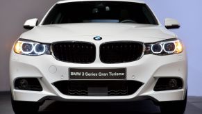 A 2013 presentation of the BMW 3 Series Gran Turismo luxury sports car model