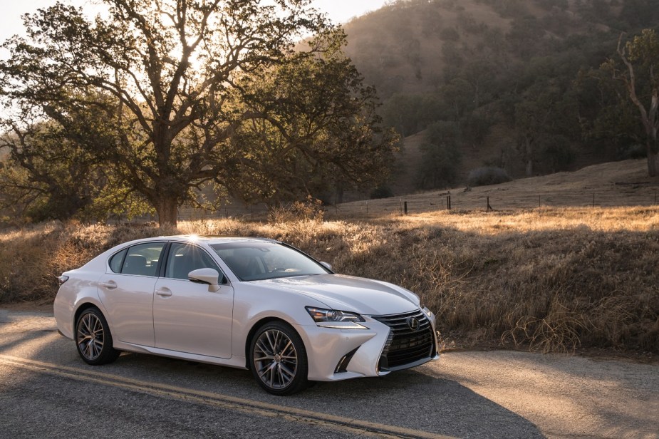 2019 Lexus GS 350 front shot parked on street